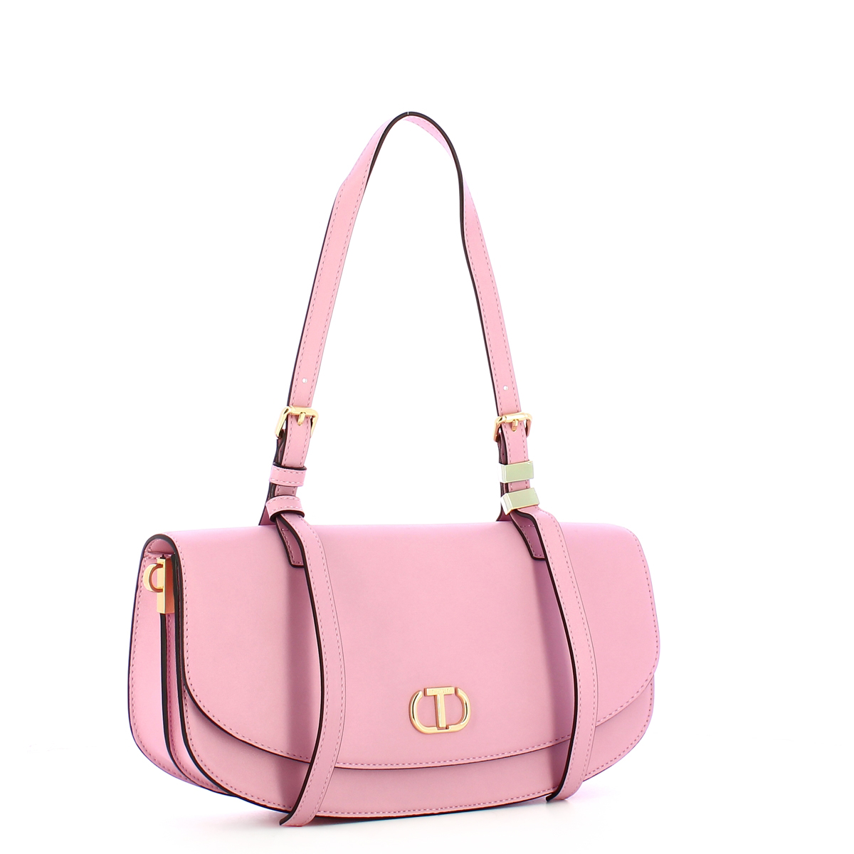 Twin Set Borsa a spalla con Oval T Prism Pink - 2