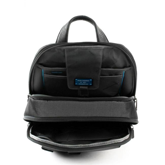 Piquadro Zaino Porta PC Pulse P16 14" Chevron Grigio - 4