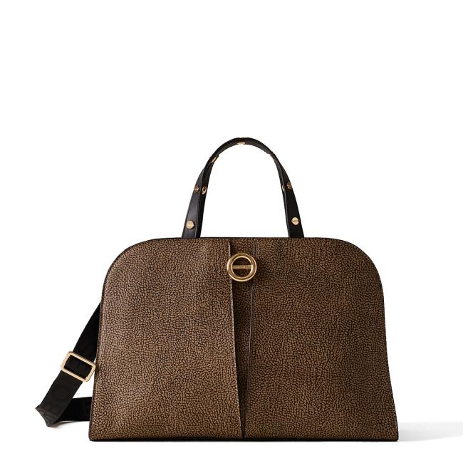 Bauletto Medium OP Naturale Nero-1