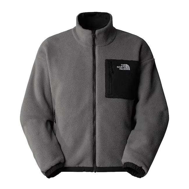 Giacca in pile reversibile Yumiori TNF Black Smoked Pearl-1