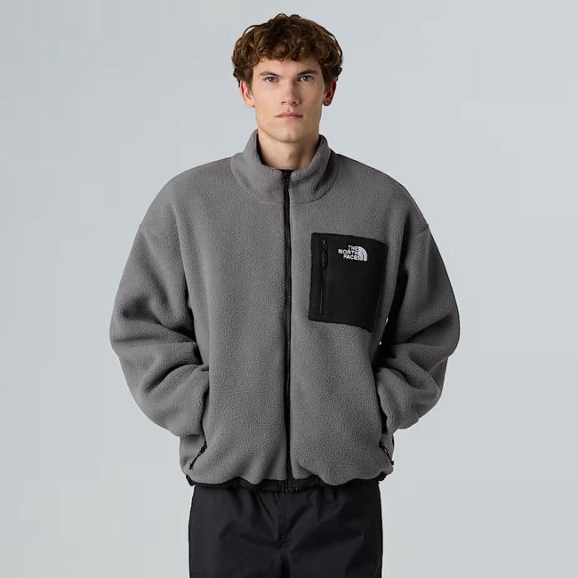 Giacca in pile reversibile Yumiori TNF Black Smoked Pearl-4