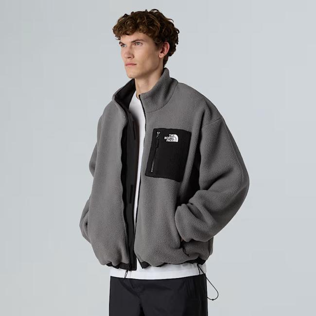 Giacca in pile reversibile Yumiori TNF Black Smoked Pearl-7