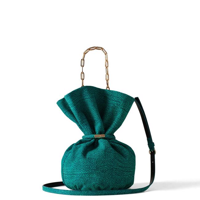 Borbonese Trésor Small Peacock Bucket Bag - 3