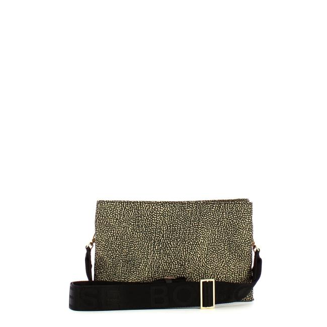Borbonese Borsa a tracolla Small Op Naturale Nero - 3