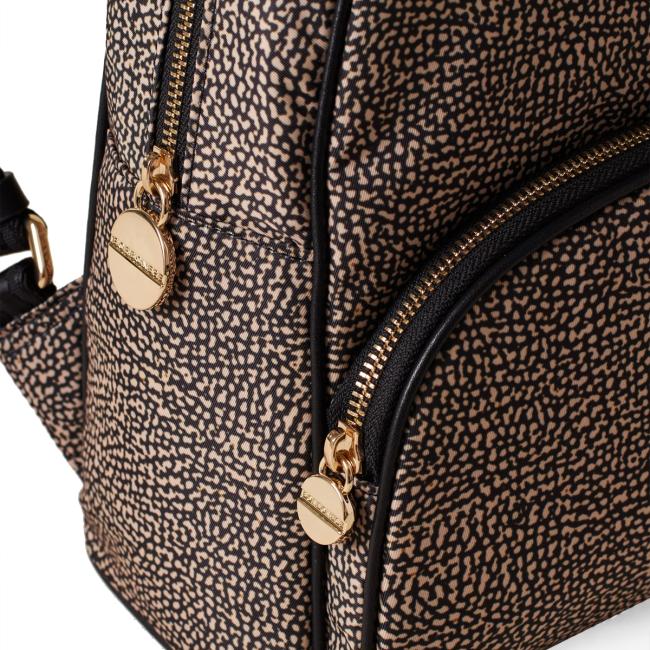 Borbonese Zaino Medium OP Naturale Nero - 4