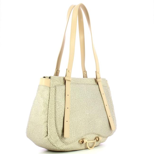 Borbonese Borsa Shopping Medium Sabbia - 2