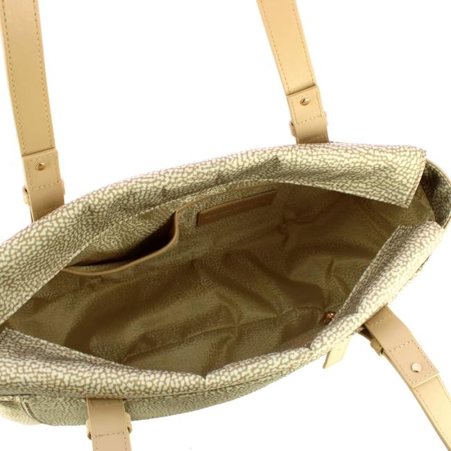 Borbonese Borsa Shopping Medium Sabbia - 4