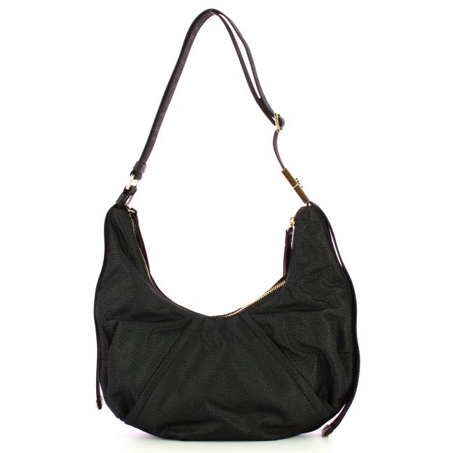Borbonese Borsa Hobo Small Dark Black - 3