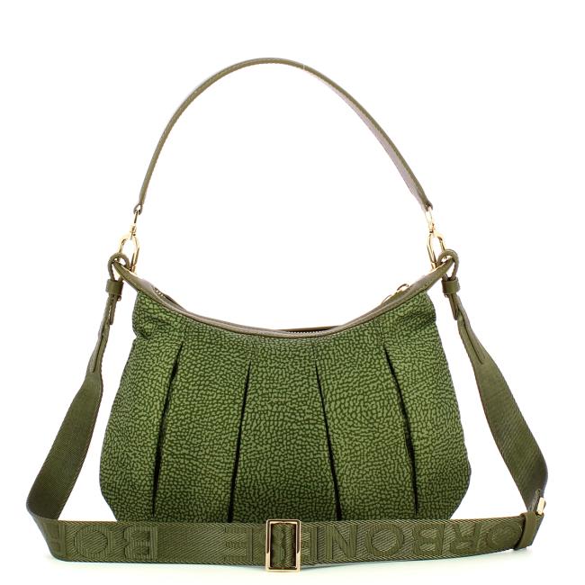 Borbonese Sottospalla Hobo Small Verde Militare - 3