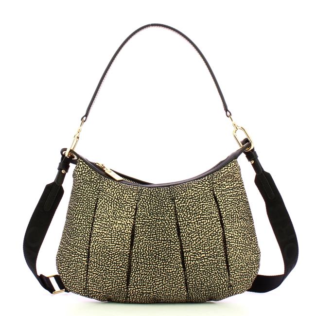 Borbonese Sottospalla Hobo Small OP Naturale Nero - 1