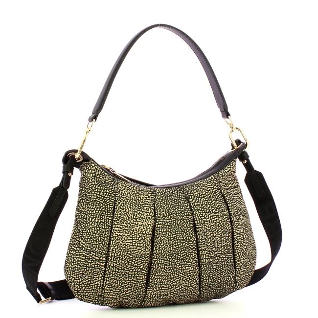 Borbonese Sottospalla Hobo Small OP Naturale Nero - 2