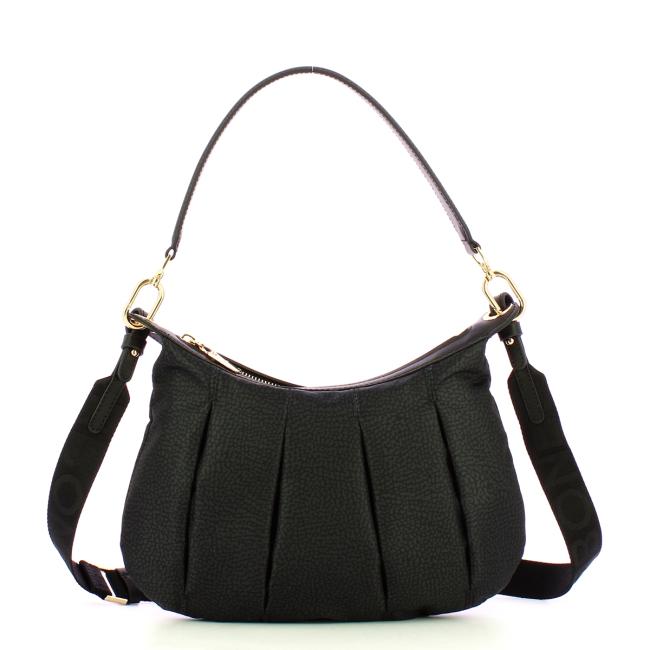Borbonese Sottospalla Hobo Small Dark Black - 1