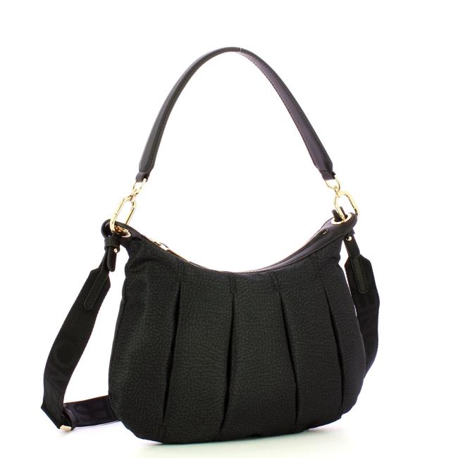 Borbonese Sottospalla Hobo Small Dark Black - 2