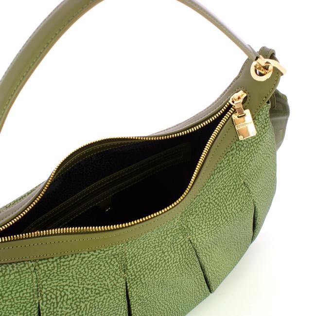 Borbonese Hobo Medium Verde Militare - 4