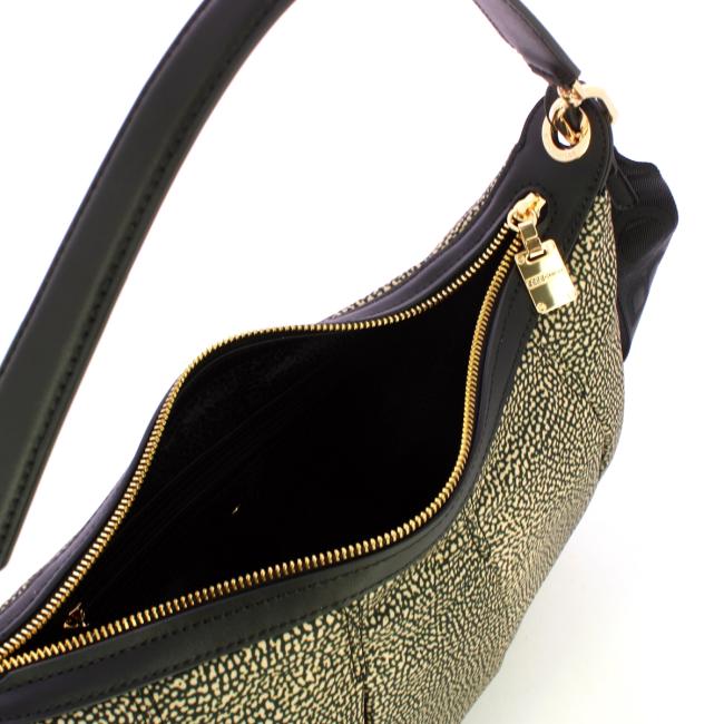 Borbonese Hobo Medium OP Naturale Nero - 4