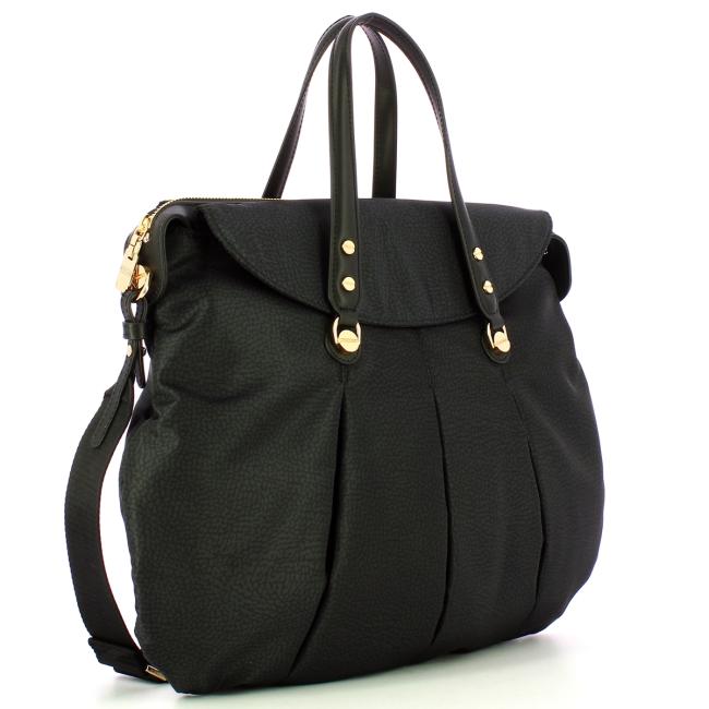 Borbonese Shopping Large Dark Black - 2