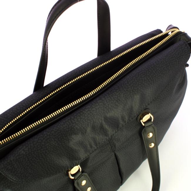Borbonese Shopping Large Dark Black - 4