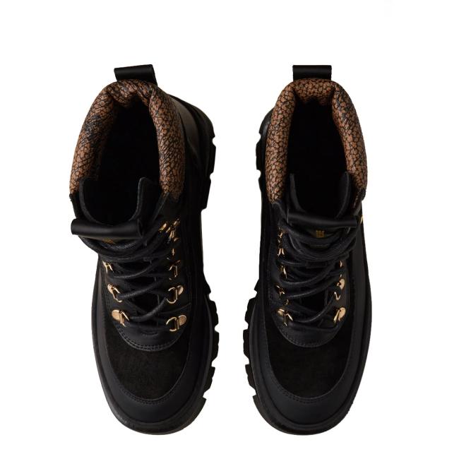 Borbonese Combat Boot Pedula Nero OP Naturale - 4