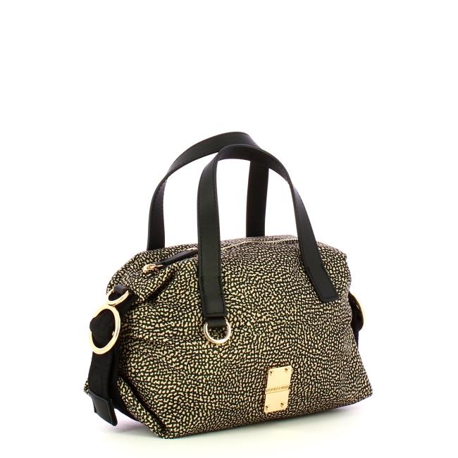 Borbonese Bauletto Mini OP Naturale Nero - 2
