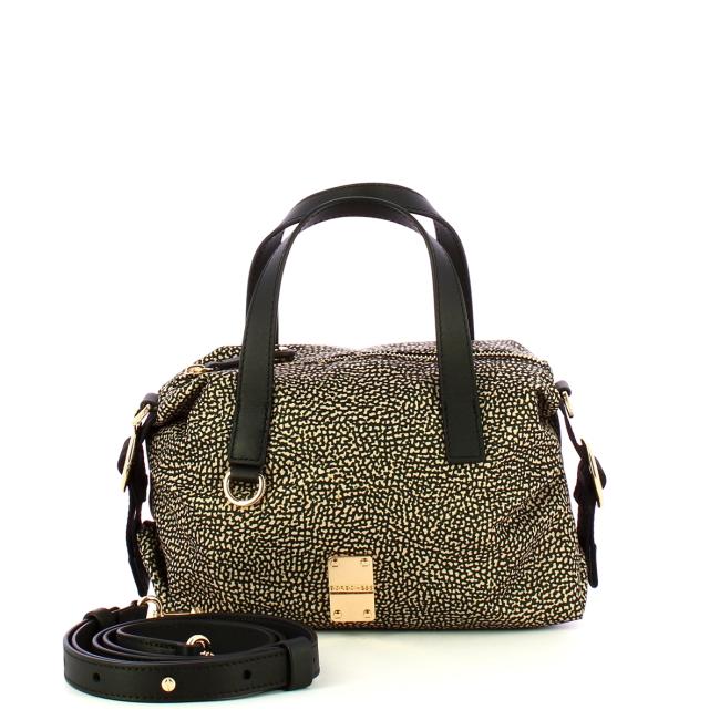 Borbonese Bauletto Mini OP Naturale Nero - 4