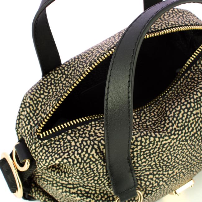 Borbonese Bauletto Mini OP Naturale Nero - 5