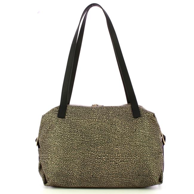 Borbonese Borsa shopping Medium OP Naturale Nero - 3