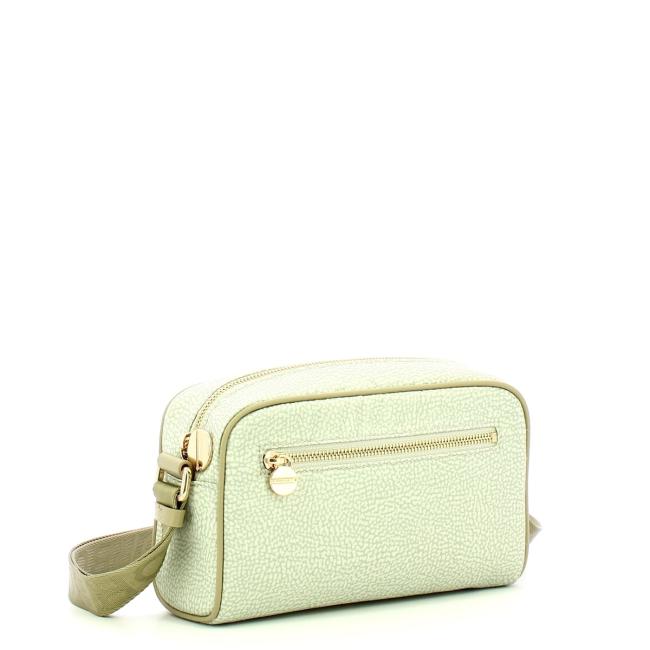 Borbonese Small Kaki Recycled Nylon Camer Bag - 2