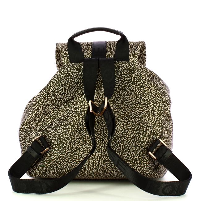Borbonese Zaino Medium OP Naturale Nero - 3
