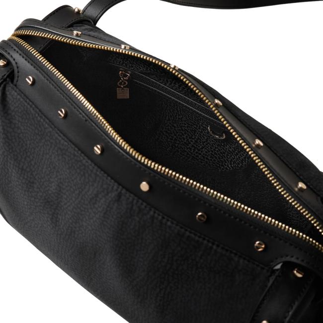 Borbonese Bauletto Metropole Medium Dark Black - 4