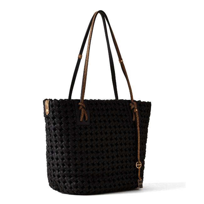 Borbonese Shopping Bag La Nido Large Nero OP Naturale - 2