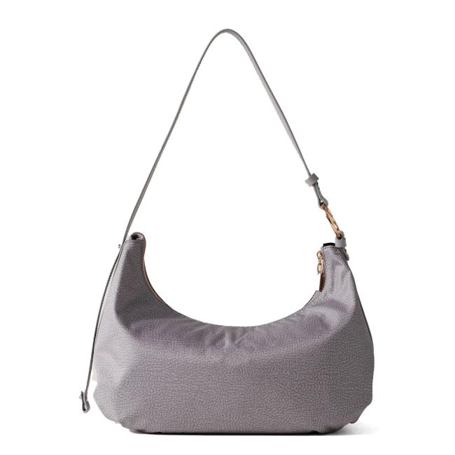 Borbonese Hobo Bag Bond Medium Cloud - 3