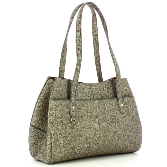 Borbonese Borsa a spalla Large Clay Grey - 2