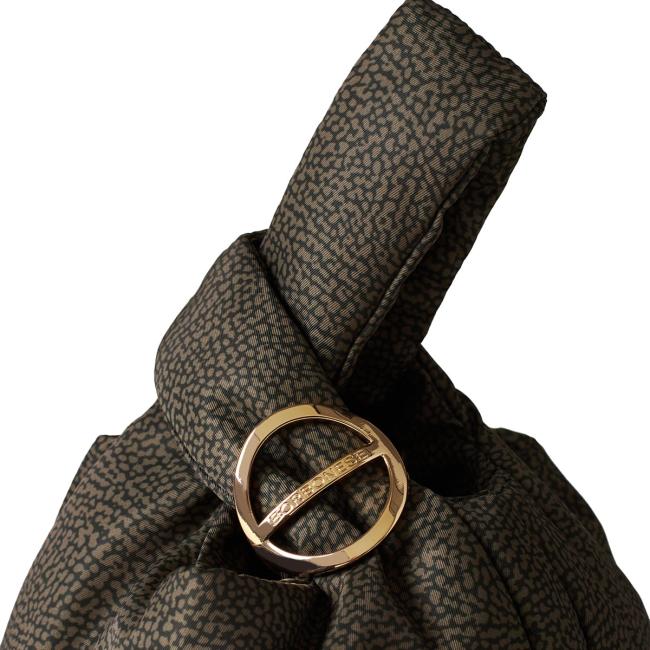 Borbonese Borsa a mano Twinnie Small Alloro - 4