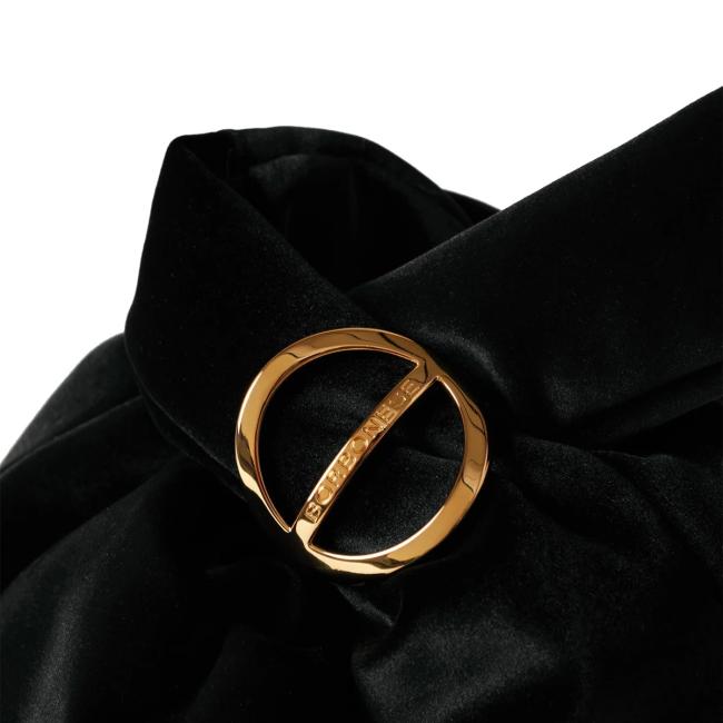 Borbonese Borsa a mano Twinnie Small in velluto Nero - 4
