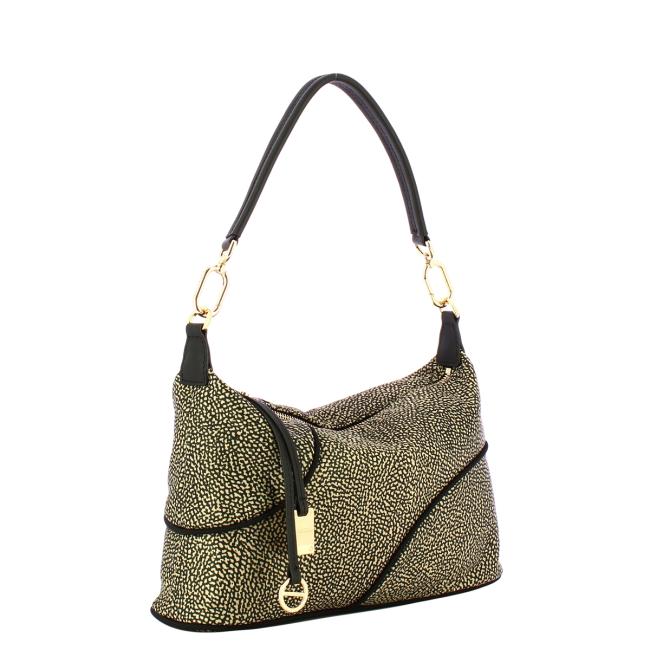 Borbonese Borsa a mano Medium OP Naturale Nero - 2