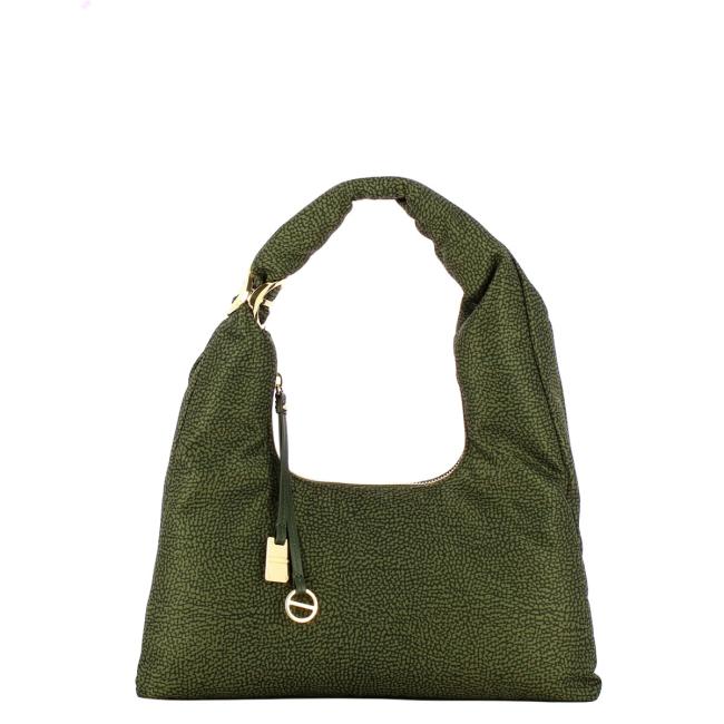 Borbonese Hobo Bag Twinnie Small Alloro - 1
