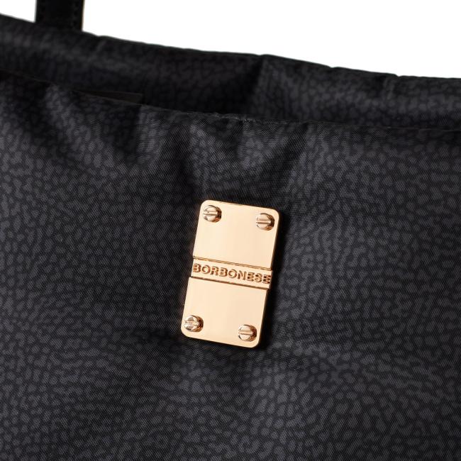 Borbonese Borsa a mano Cahier Medium Dark Black - 4