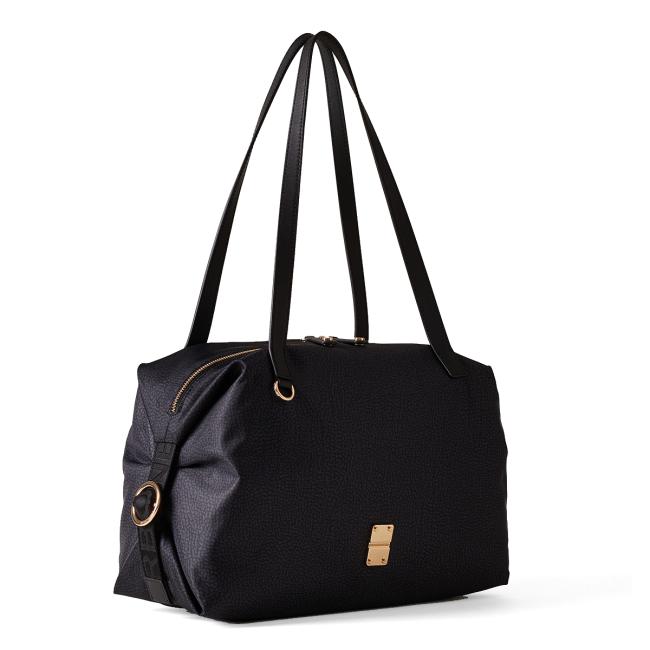 Borbonese Borsa shopping Medium Dark Black - 2