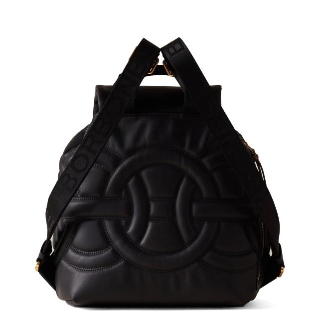 Borbonese Zaino Rondò Medium Nero OP Naturale - 3