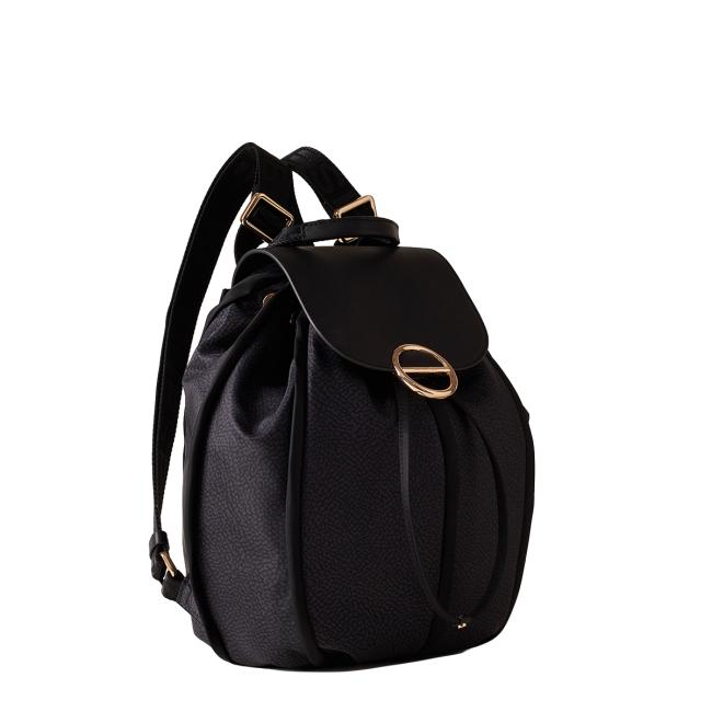 Borbonese Zaino Medium Cottage Dark Black - 2