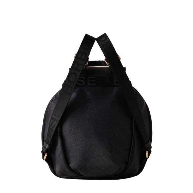 Borbonese Zaino Medium Cottage Dark Black - 3