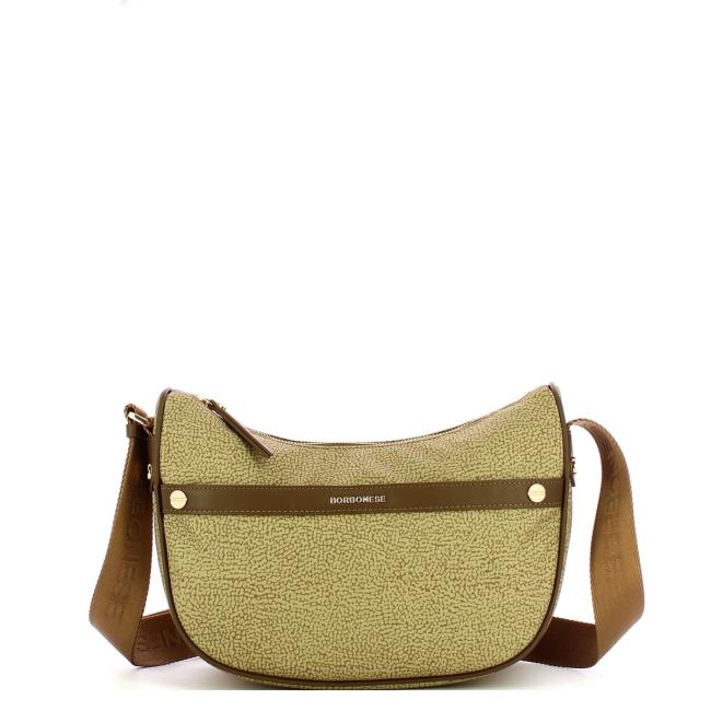Borbonese Tracolla Luna Bag Small Verde Olio - 1