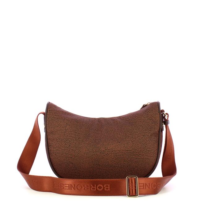 Borbonese Tracolla Luna Bag Small Terracotta - 3