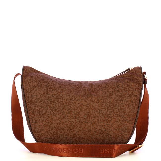 Borbonese Tracolla Luna Bag Medium Terracotta - 3