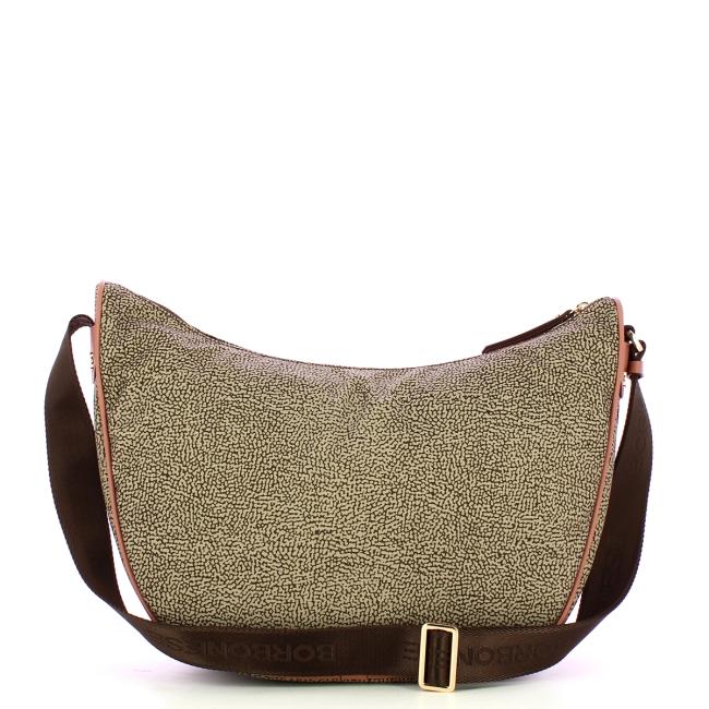 Borbonese Tracolla Luna Bag Medium OP Naturale Cipria - 3