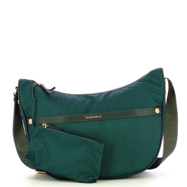 Borbonese Tracolla Luna Bag Medium Ottanio - 4
