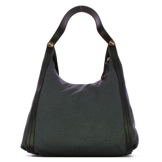Borbonese Borsa Hobo Medium Nero - 3