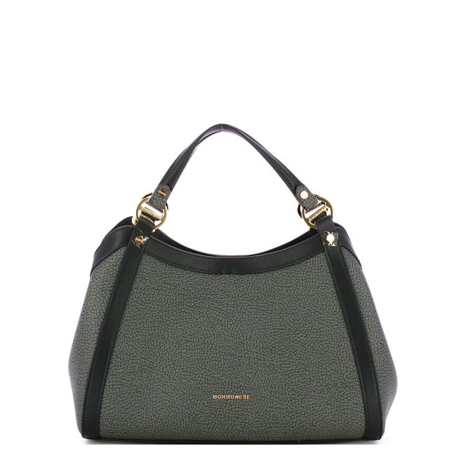 Borbonese Bauletto Medium Ardesia - 1