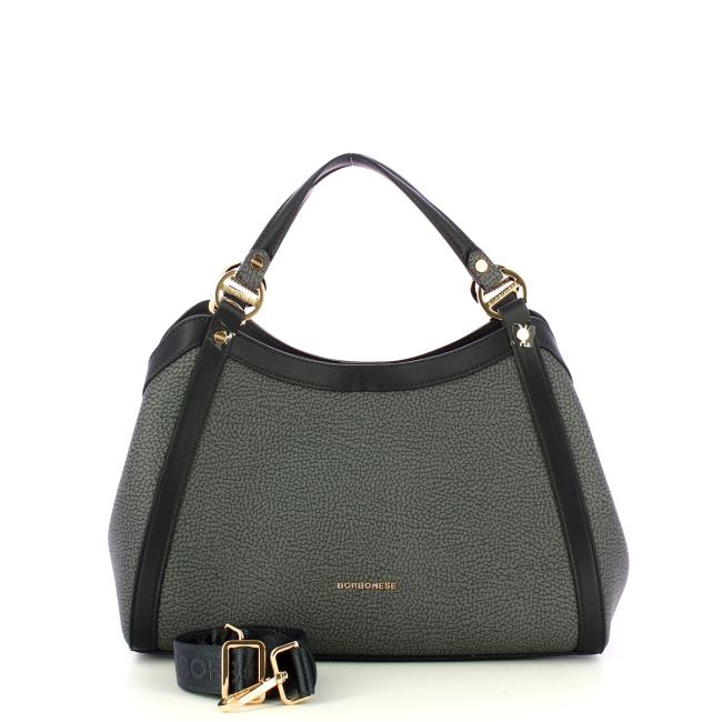 Borbonese Bauletto Medium Ardesia - 4