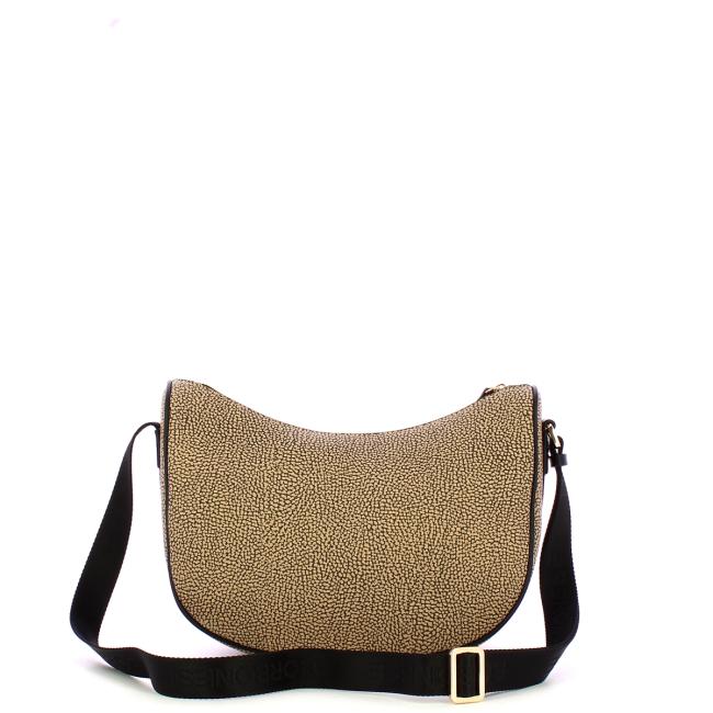 Borbonese Tracolla Luna Bag Smal OP Naturale Nero - 3